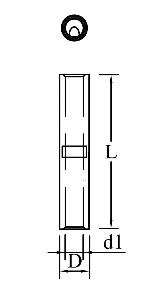Red Copper Butt Terminal For Power Distribution Cabinet